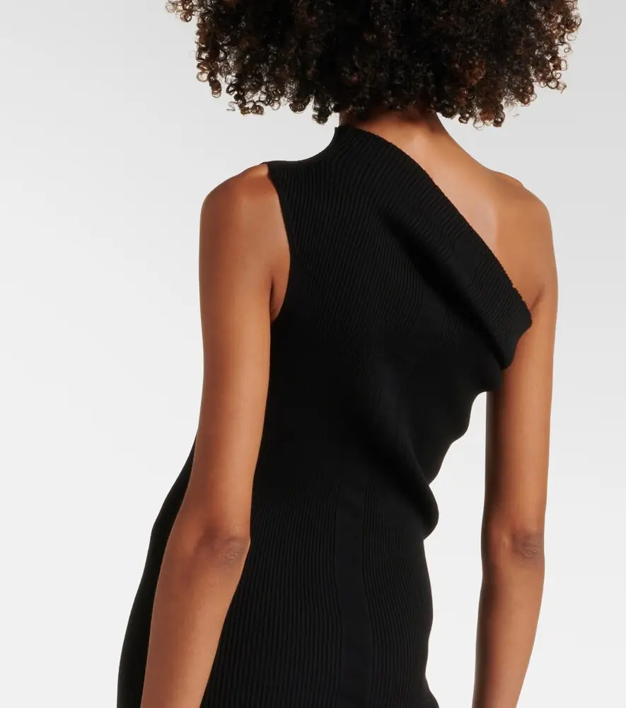 Rick Owens One-shoulder jersey maxi dress | Thumbnail 5