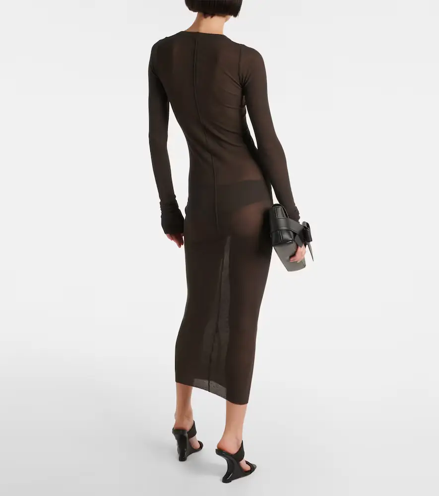 Rick Owens Jersey midi dress | Thumbnail 3