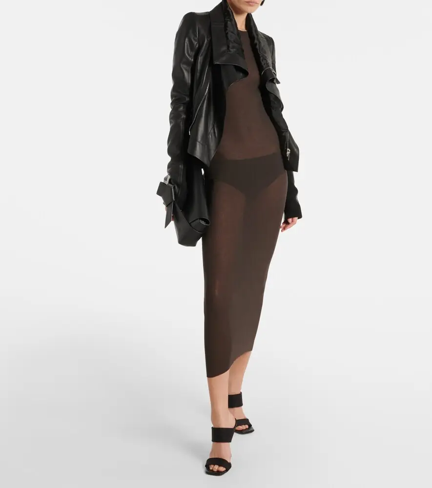 Rick Owens Jersey midi dress | Thumbnail 6