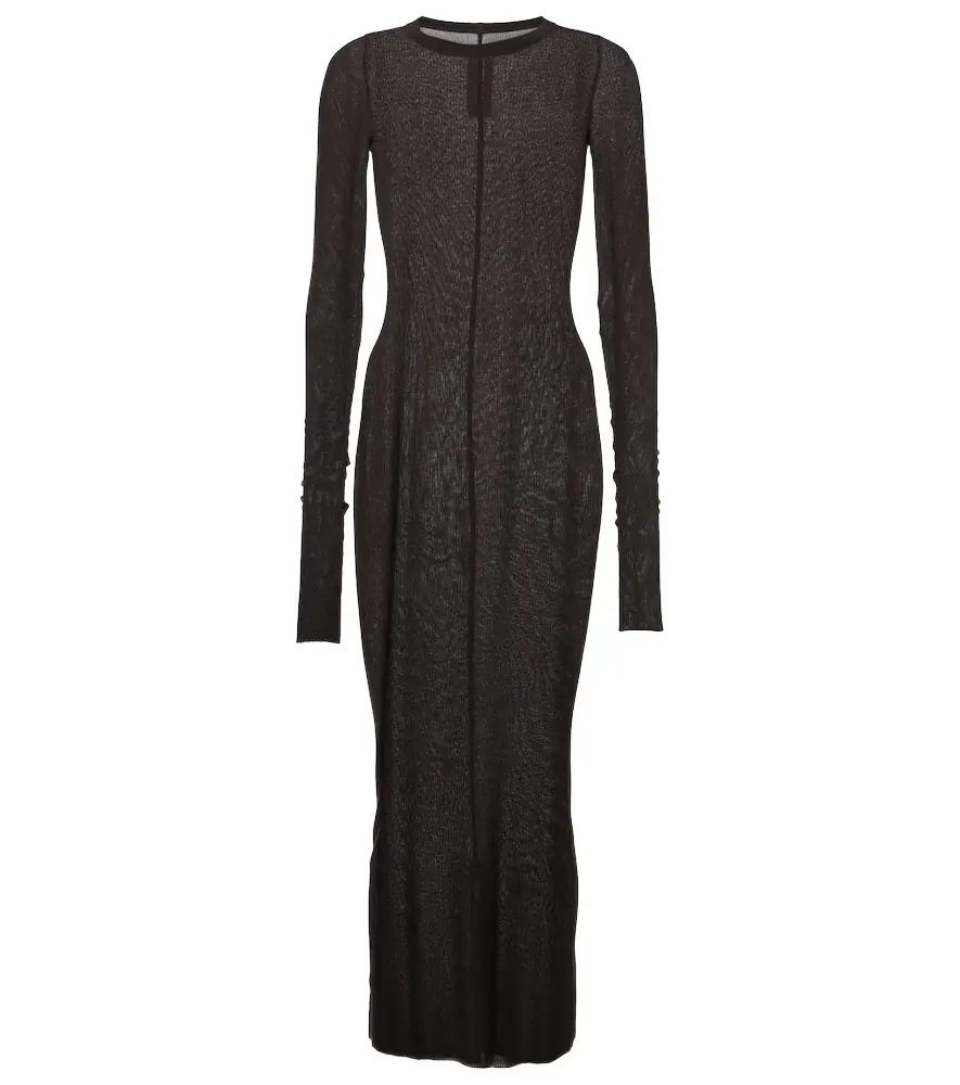 Rick Owens Jersey midi dress