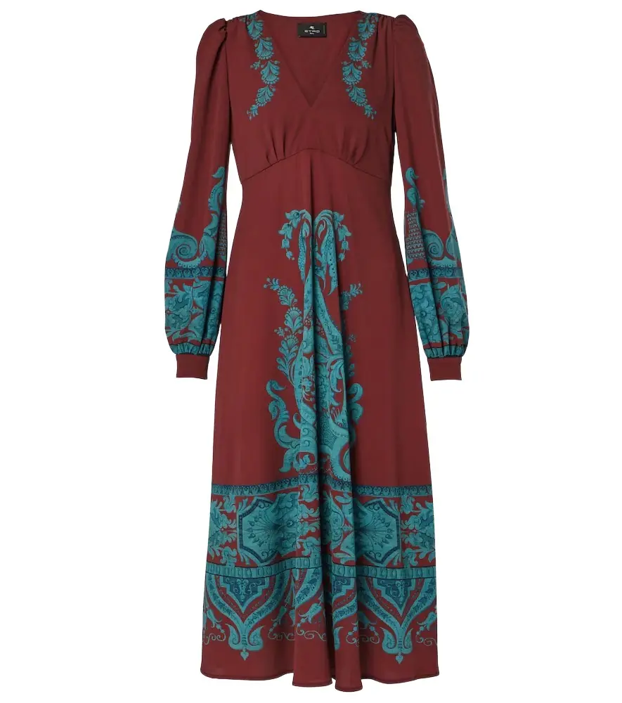 Etro Printed midi dress