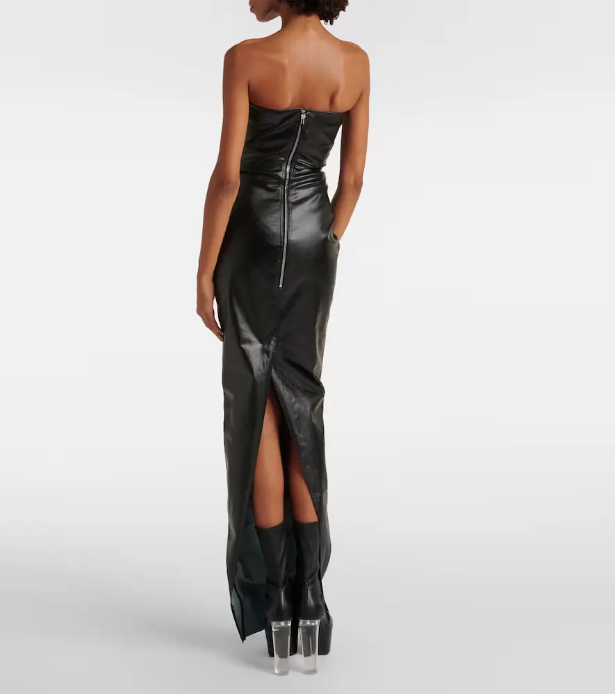 Rick Owens Denim bustier gown | Thumbnail 3