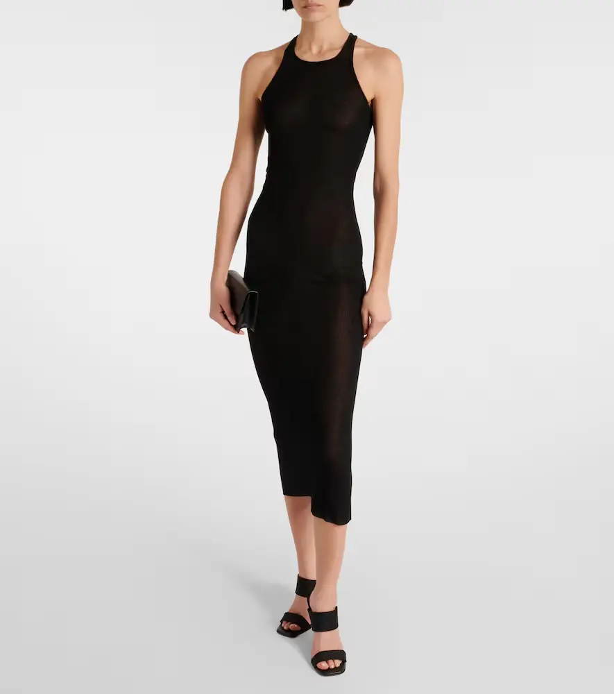 Rick Owens Jersey midi dress | Thumbnail 3