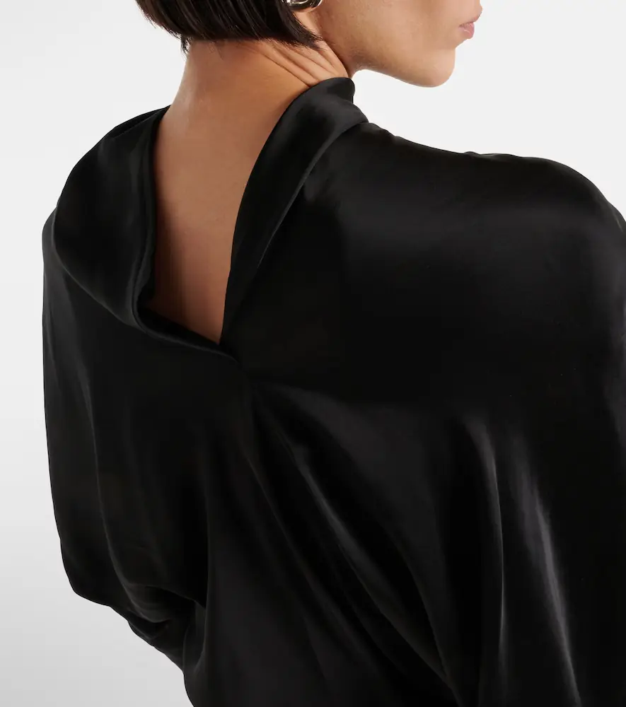 Rick Owens Cylinder draped jersey top | Thumbnail 3