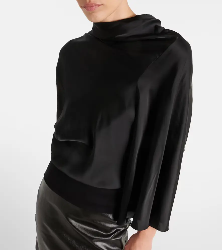 Rick Owens Cylinder draped jersey top | Thumbnail 6