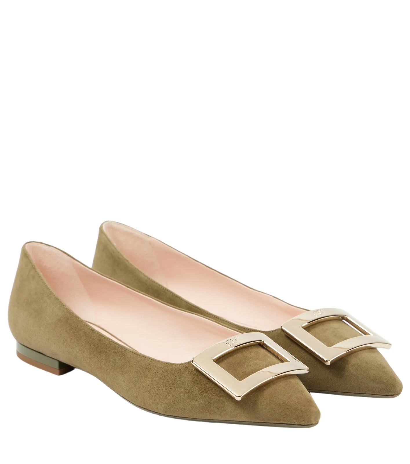 Roger Vivier Gommettine Ball suede ballet flats