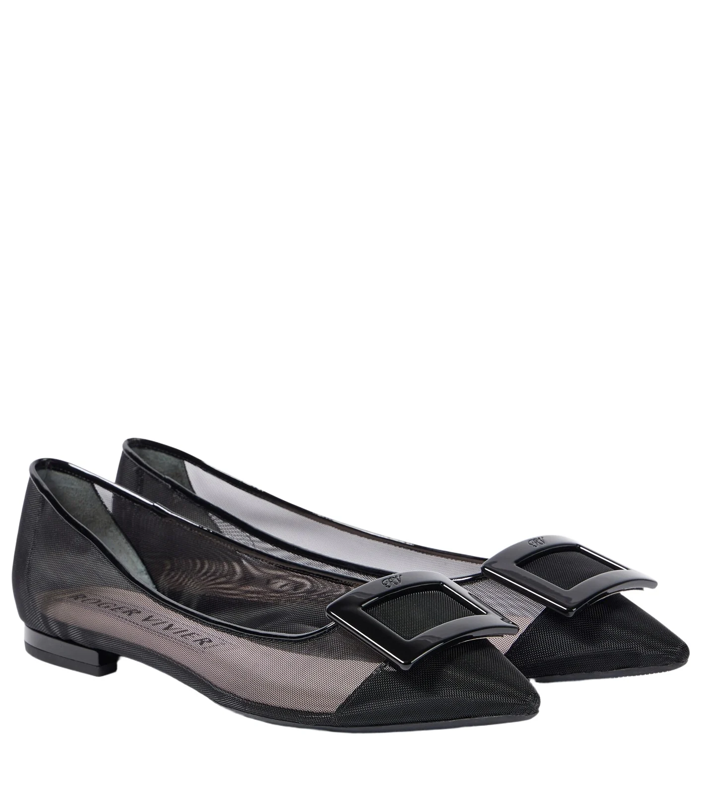 Roger Vivier Gommettine mesh ballet flats