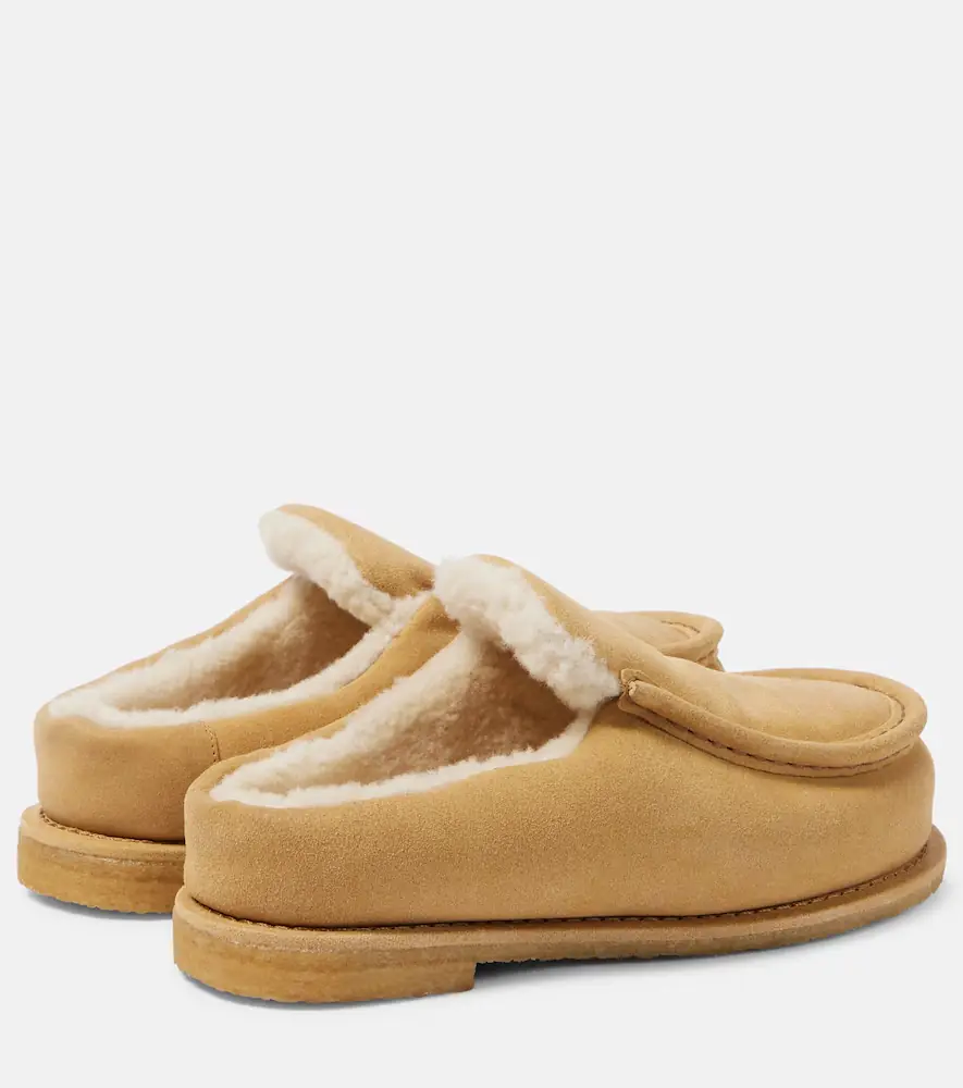 JW Anderson Shearling-lined suede mules | Thumbnail 2