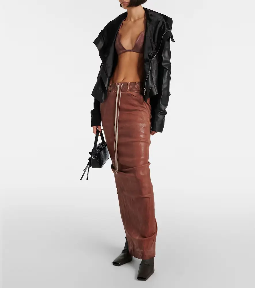 Rick Owens Denim maxi skirt | Thumbnail 3