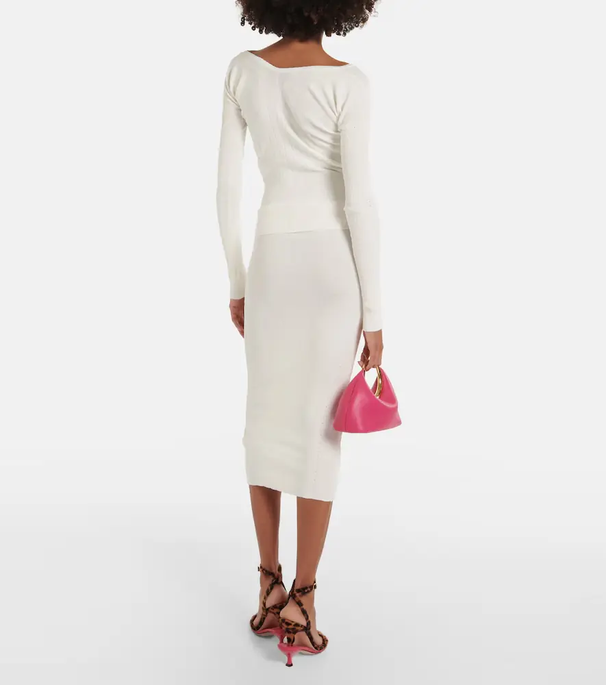 Jacquemus Le Haut Pralù scalloped ribbed-knit top | Thumbnail 3 Jacquemus Le Haut Pralù scalloped ribbed-knit top | Thumbnail 3