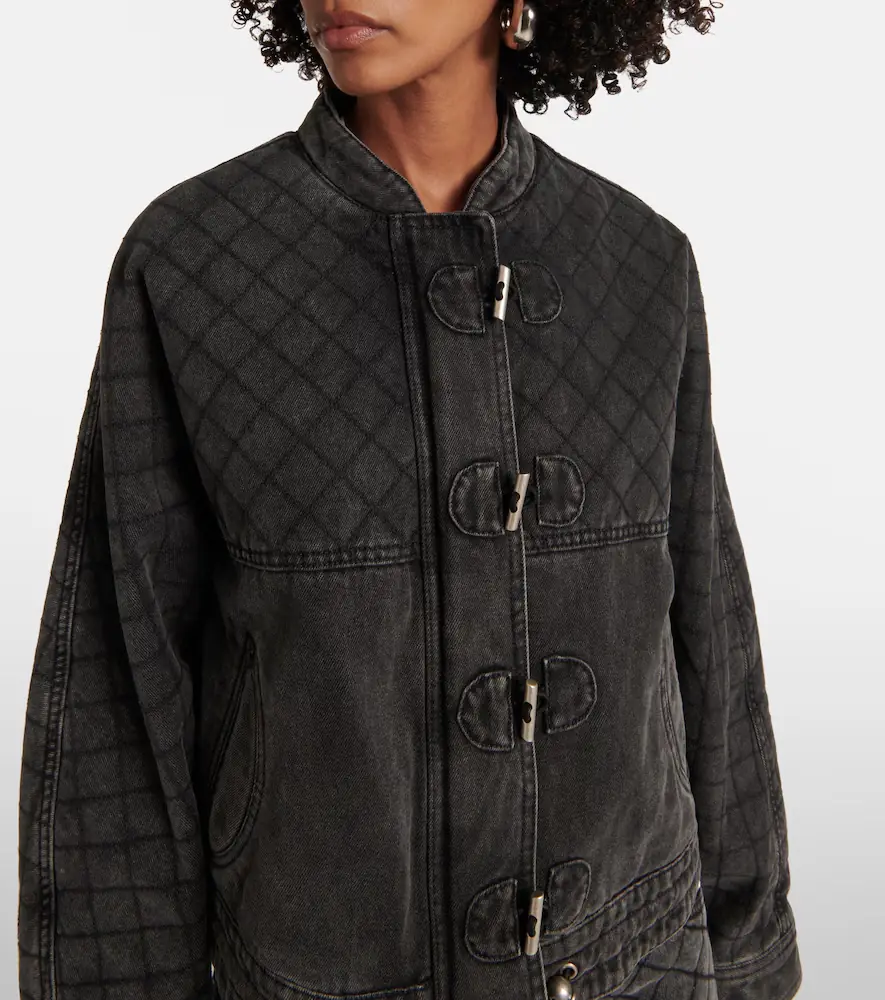 Isabel Marant Celiany quilted denim jacket | Thumbnail 3