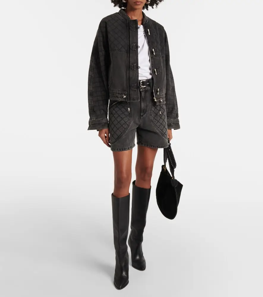Isabel Marant Celiany quilted denim jacket | Thumbnail 4