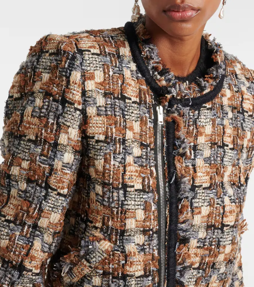 Isabel Marant Kerry cropped wool-blend jacket | Thumbnail 3 Isabel Marant Kerry cropped wool-blend jacket | Thumbnail 3