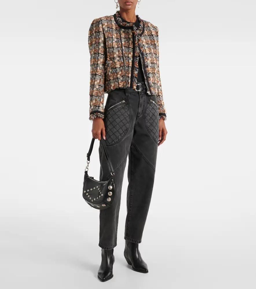 Isabel Marant Kerry cropped wool-blend jacket | Thumbnail 4 Isabel Marant Kerry cropped wool-blend jacket | Thumbnail 4