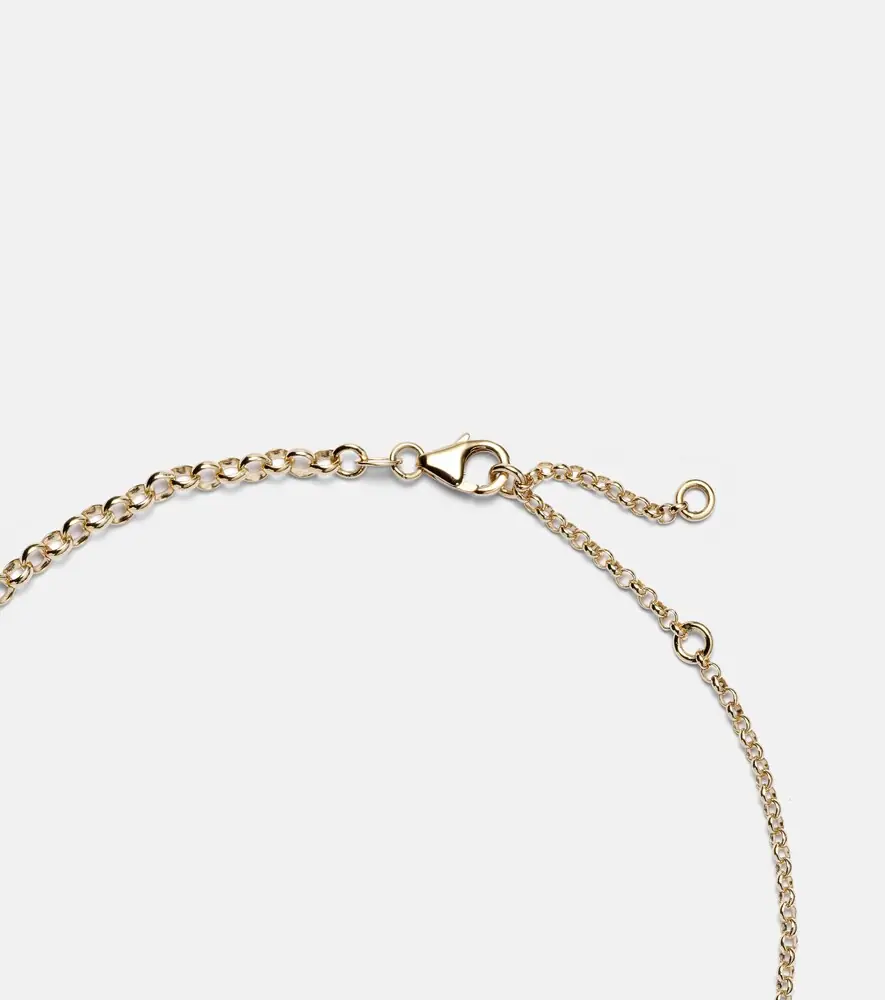 Foundrae Reverie Medium 18kt gold pendant necklace with diamonds | Thumbnail 3