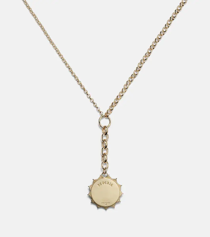 Foundrae Reverie Medium 18kt gold pendant necklace with diamonds | Thumbnail 4