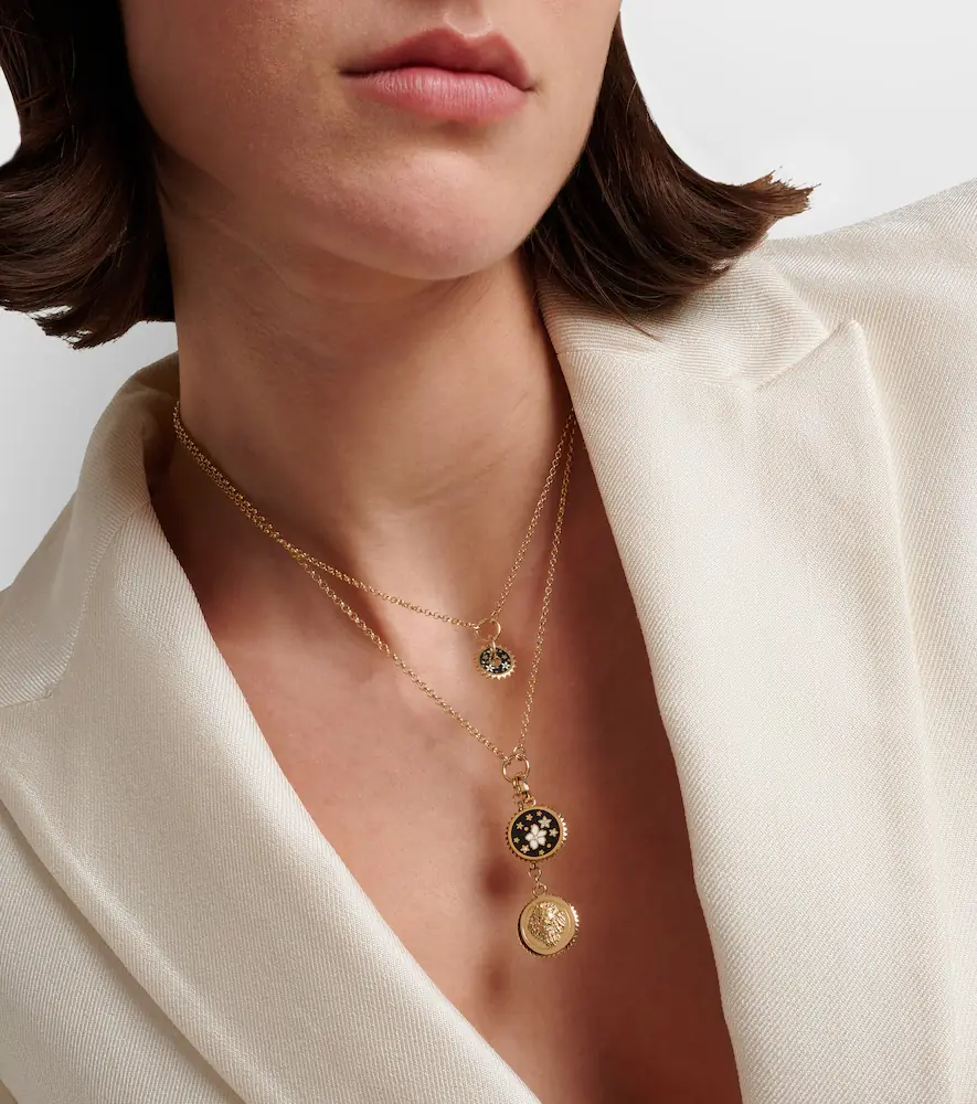 Foundrae Strength & Resilience Blossoms 18kt gold charm necklace with diamonds | Thumbnail 4 Foundrae Strength & Resilience Blossoms 18kt gold charm necklace with diamonds | Thumbnail 4