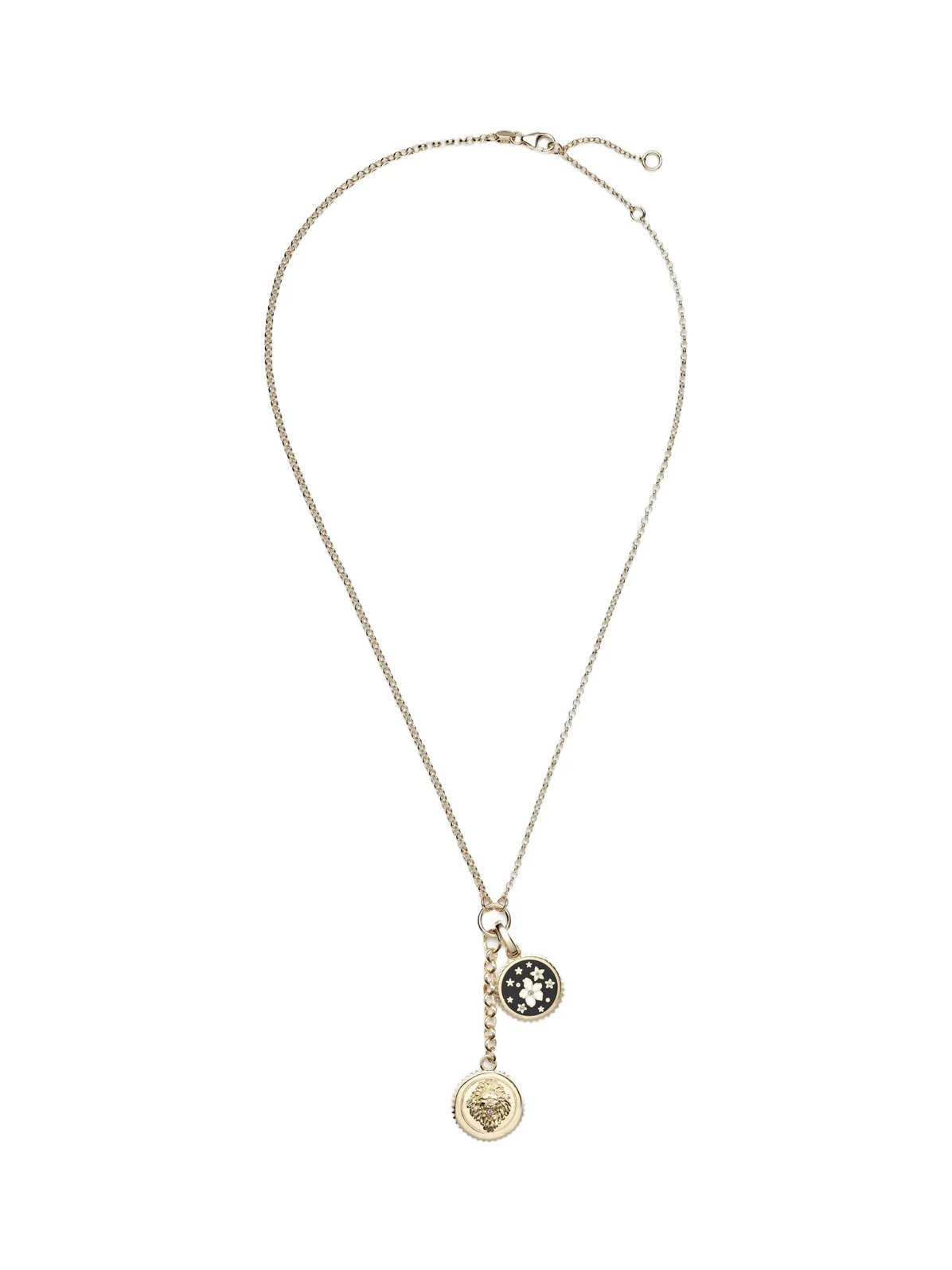 Strength & Resilience Blossoms 18kt gold charm necklace with diamonds Strength & Resilience Blossoms 18kt gold charm necklace with diamonds