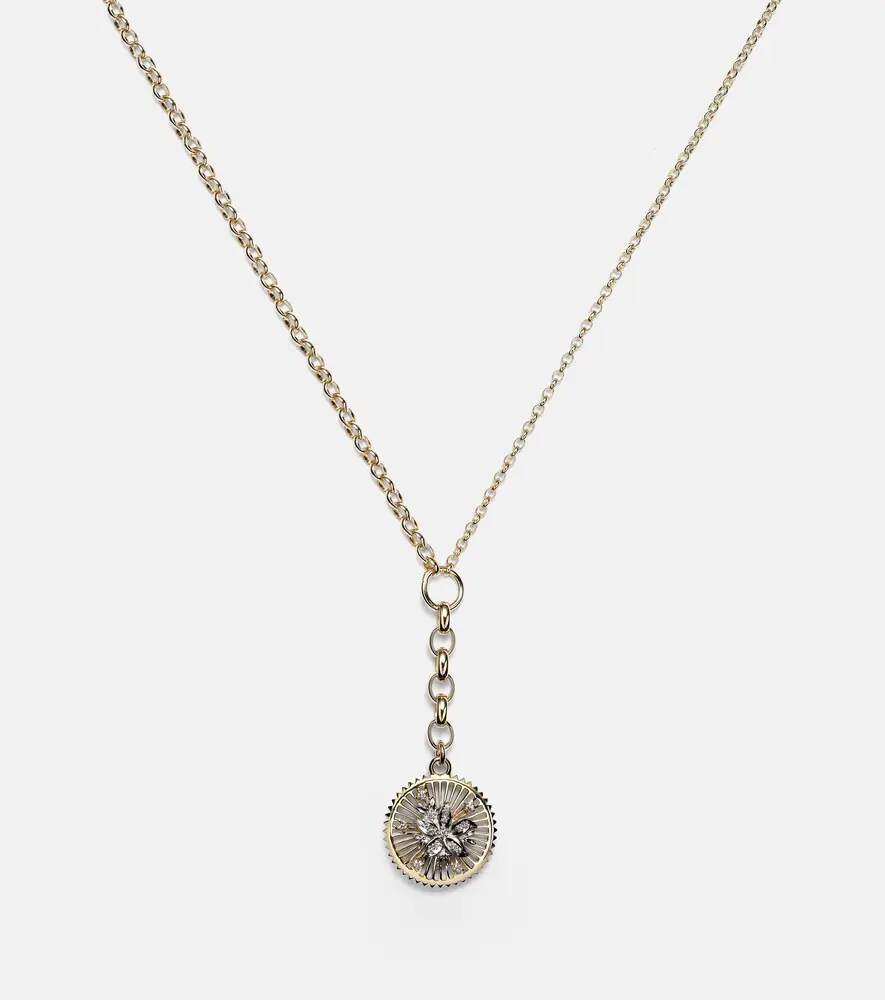 Foundrae Resilience Blossoms Medium 18kt gold pendant necklace with diamonds | Thumbnail 4 Foundrae Resilience Blossoms Medium 18kt gold pendant necklace with diamonds | Thumbnail 4