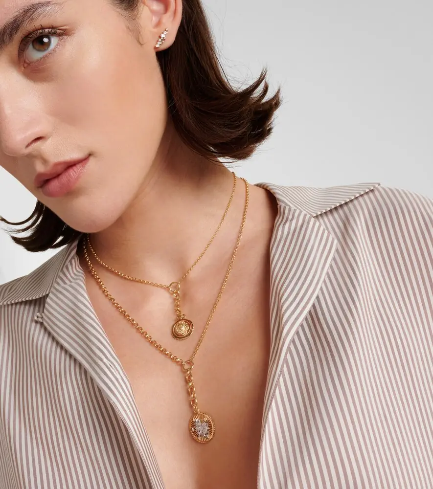 Foundrae Resilience Blossoms Medium 18kt gold pendant necklace with diamonds | Thumbnail 6 Foundrae Resilience Blossoms Medium 18kt gold pendant necklace with diamonds | Thumbnail 6