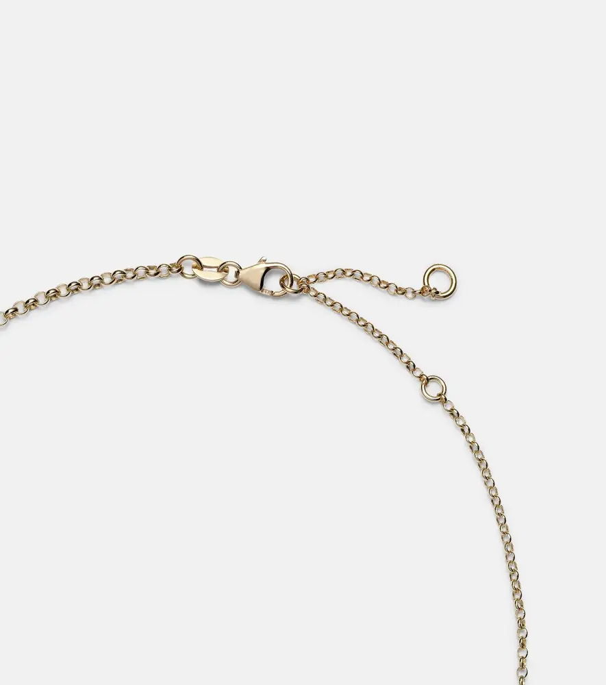 Foundrae Strength 18kt gold pendant necklace with diamond | Thumbnail 6