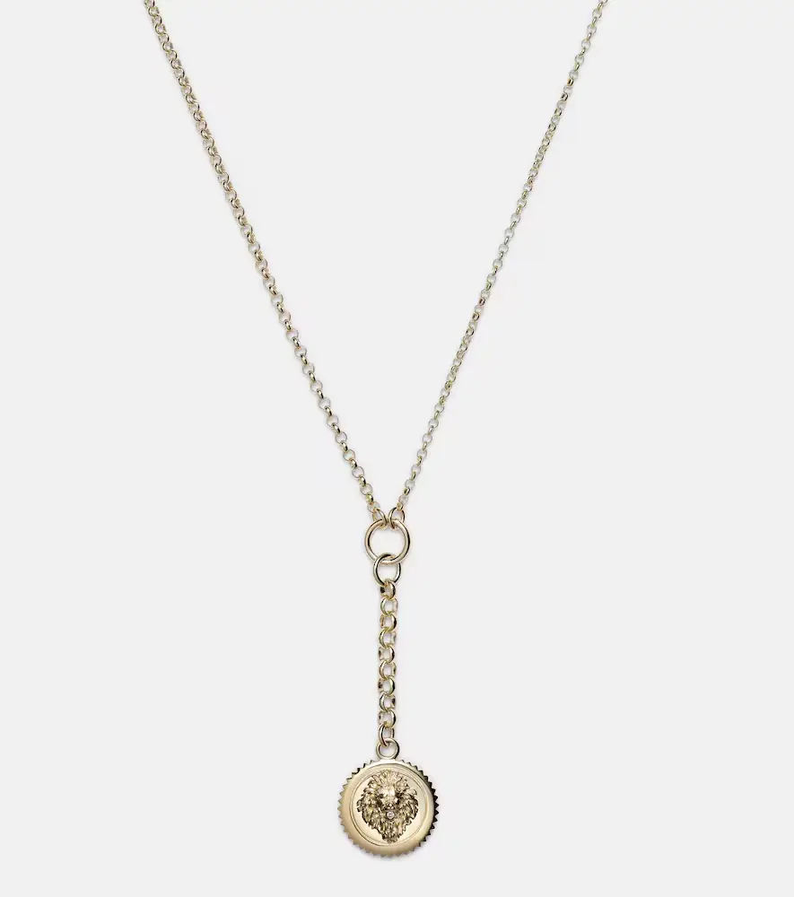 Foundrae Strength 18kt gold pendant necklace with diamond | Thumbnail 7