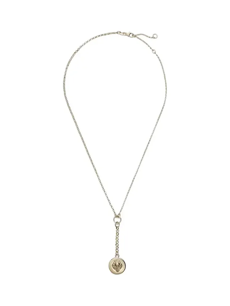 Strength 18kt gold pendant necklace with diamond