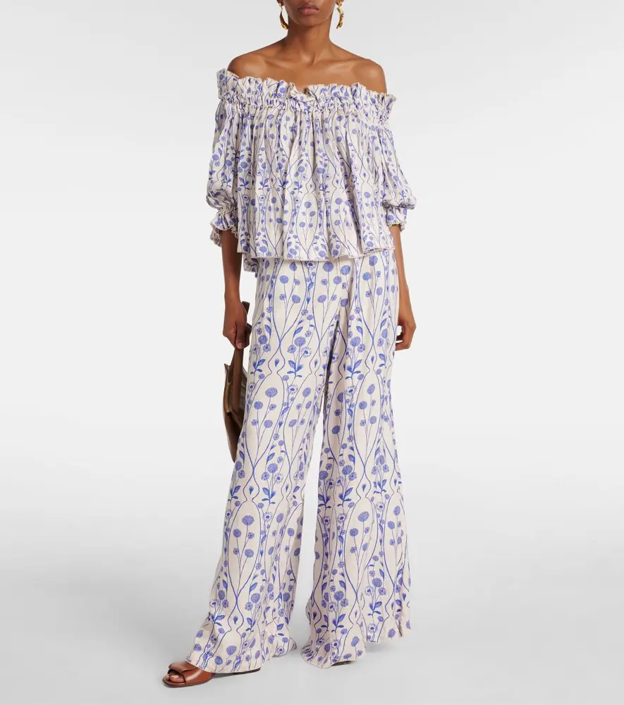 Agua by Agua Bendita Pinon printed palazzo pants | Thumbnail 5