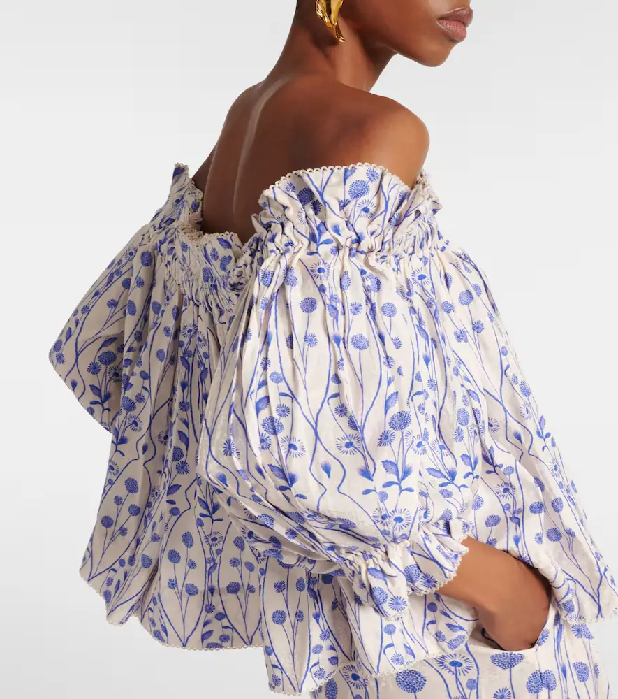 Agua by Agua Bendita Urucu off-shoulder blouse | Thumbnail 2
