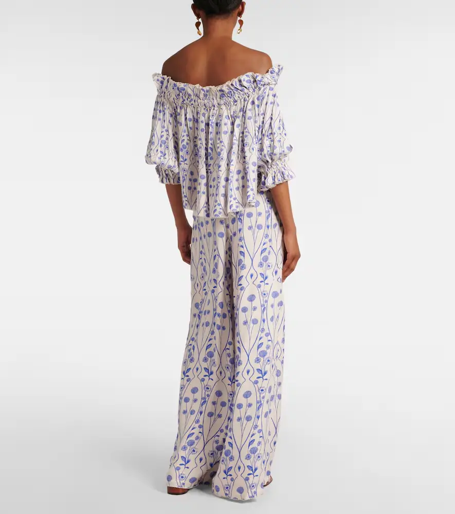 Agua by Agua Bendita Urucu off-shoulder blouse | Thumbnail 3