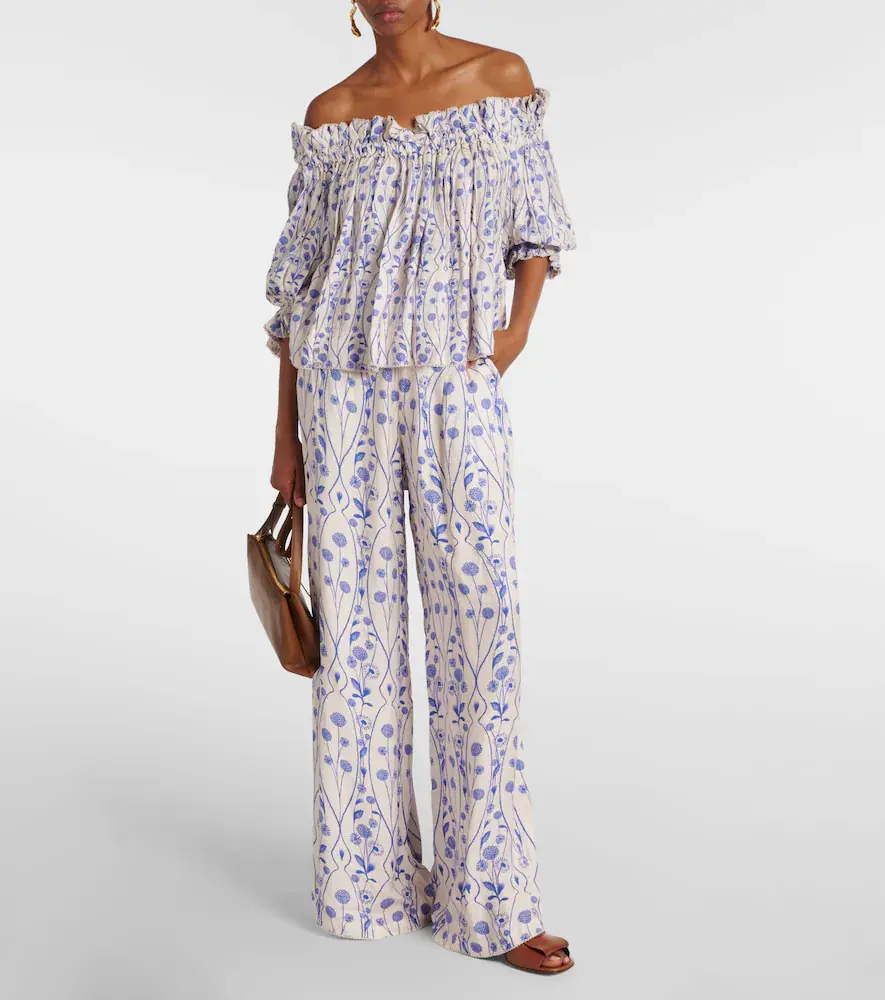 Agua by Agua Bendita Urucu off-shoulder blouse | Thumbnail 5