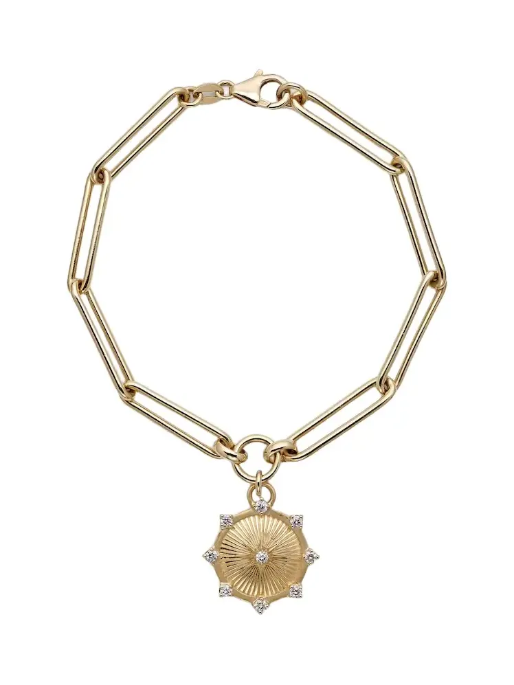 Inner Light 18kt gold chain bracelet with diamonds Inner Light 18kt gold chain bracelet with diamonds