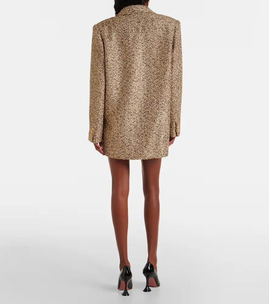Alessandra Rich Oversized tweed lamé blazer | Thumbnail 5 Alessandra Rich Oversized tweed lamé blazer | Thumbnail 5