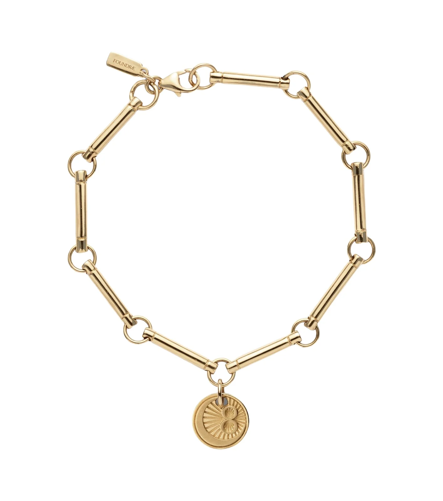 Foundrae Karma 18kt gold chain bracelet