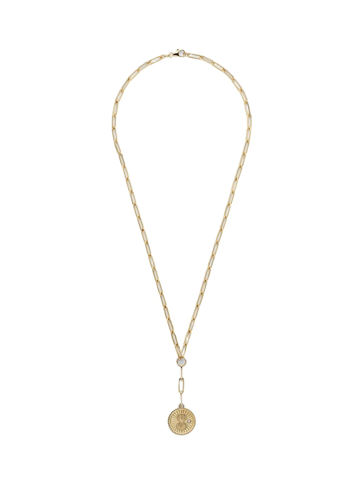 Karma 18kt gold pendant necklace with diamond Karma 18kt gold pendant necklace with diamond