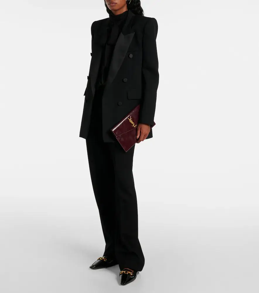 Saint Laurent Uptown patent leather clutch | Thumbnail 2