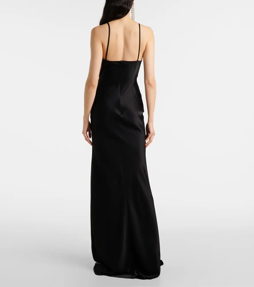 David Koma Embellished satin gown | Thumbnail 4