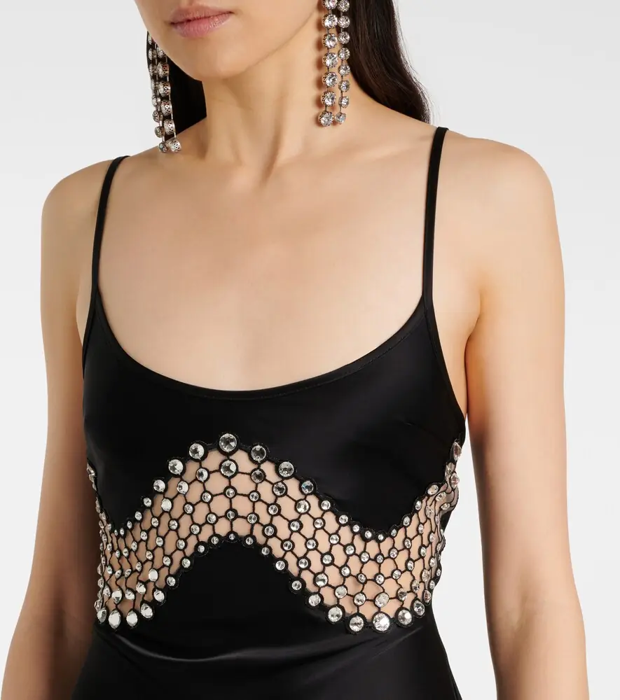 David Koma Embellished satin gown | Thumbnail 5
