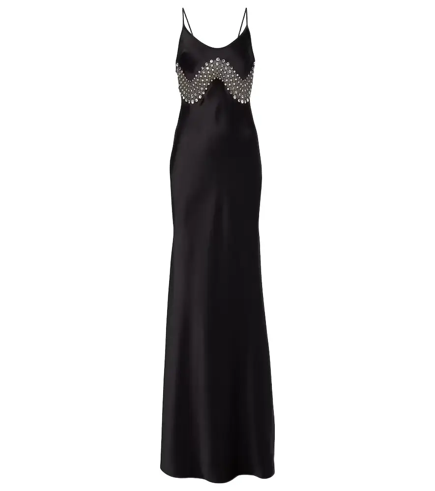 David Koma Embellished satin gown | Image 1 David Koma Embellished satin gown | Image 1