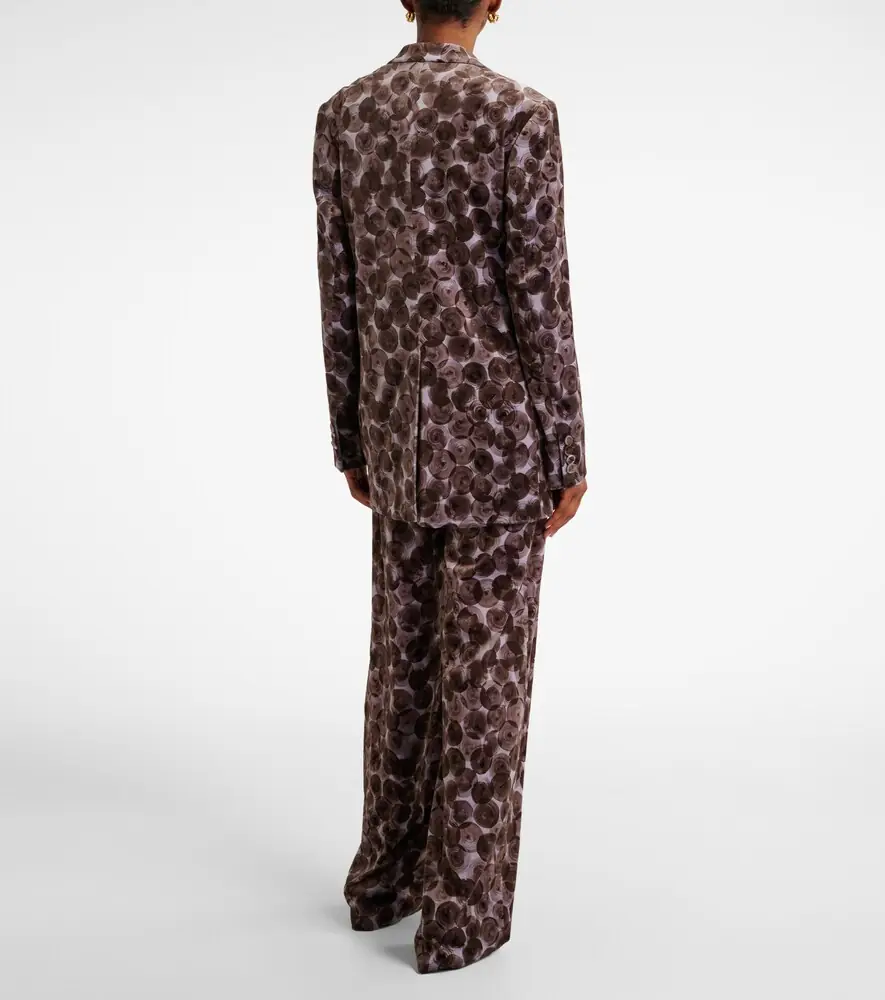 Dries Van Noten Printed cotton-blend blazer | Thumbnail 2