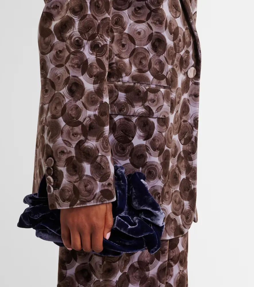 Dries Van Noten Printed cotton-blend blazer | Thumbnail 5