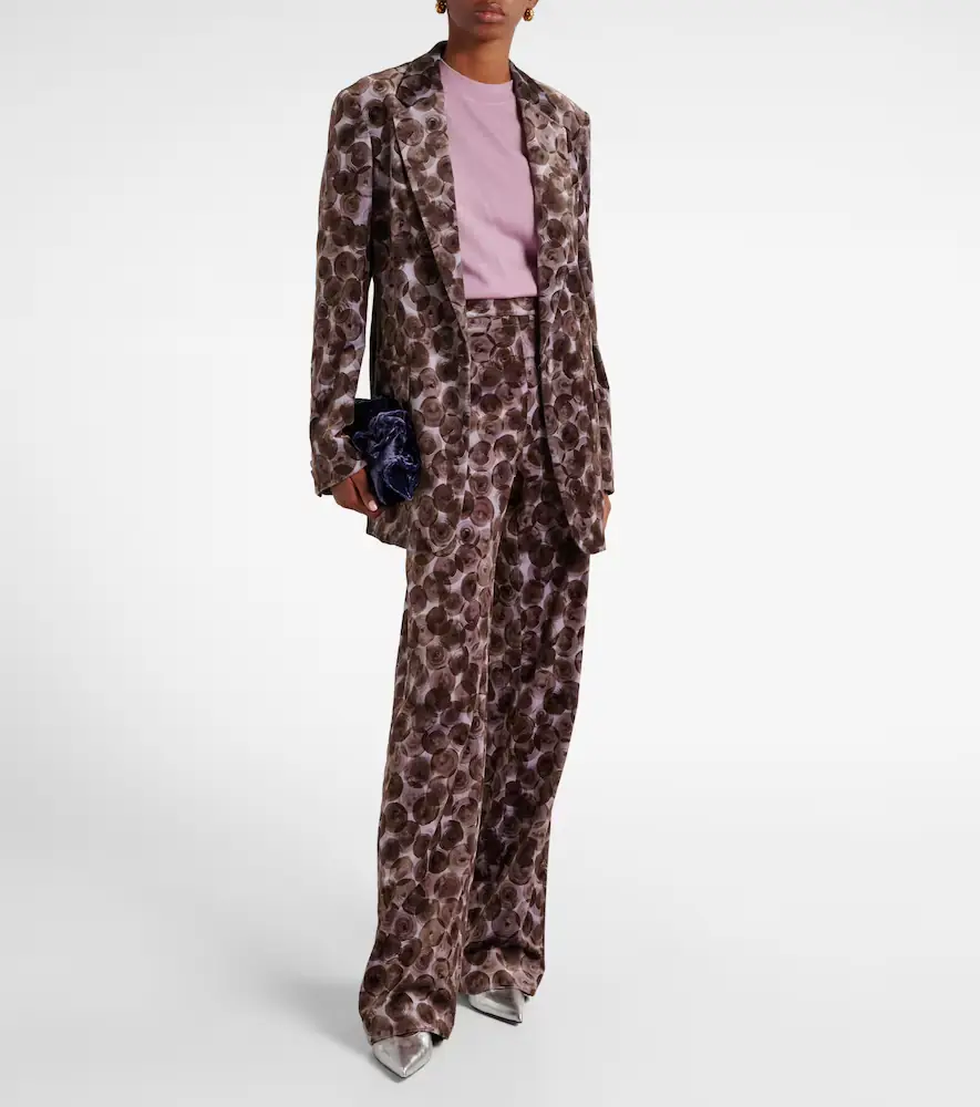 Dries Van Noten Printed cotton-blend blazer | Thumbnail 6