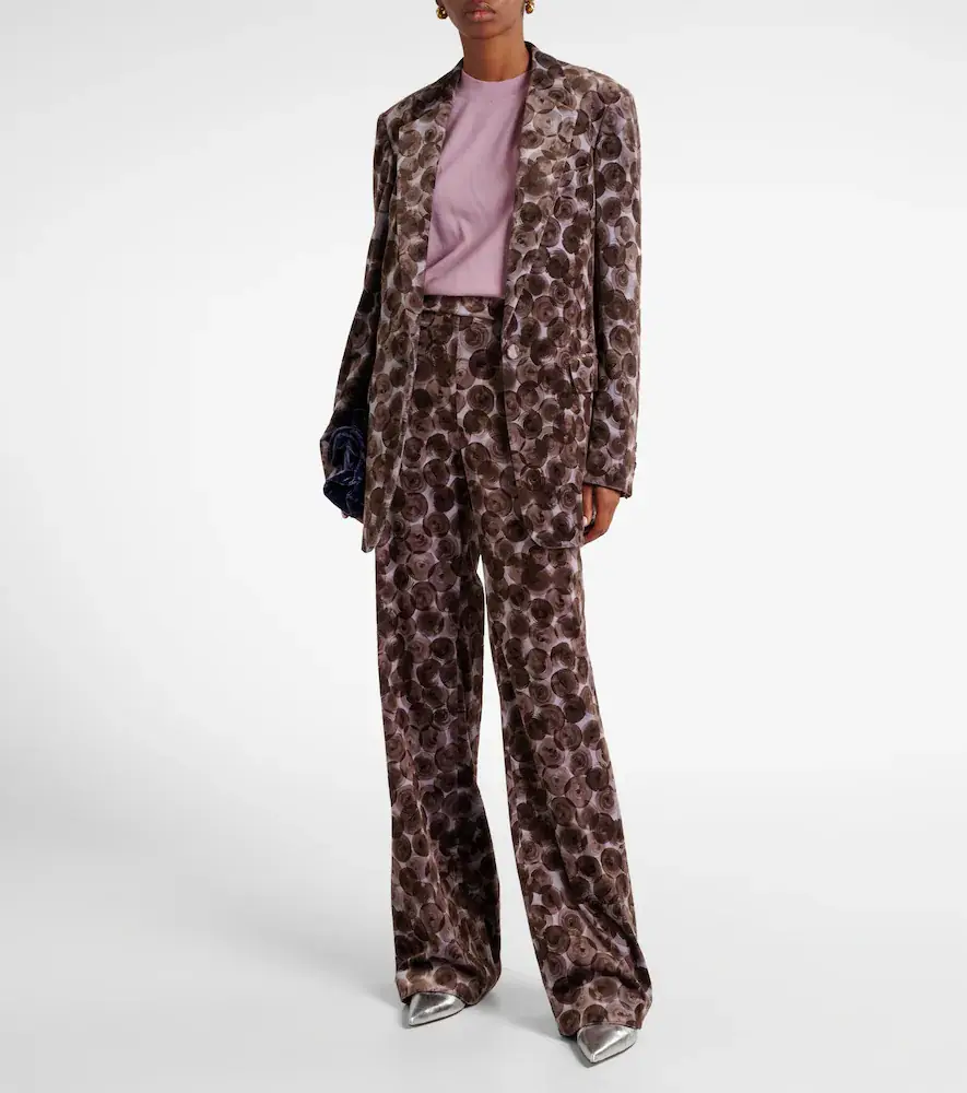 Dries Van Noten Printed cotton-blend blazer | Thumbnail 7