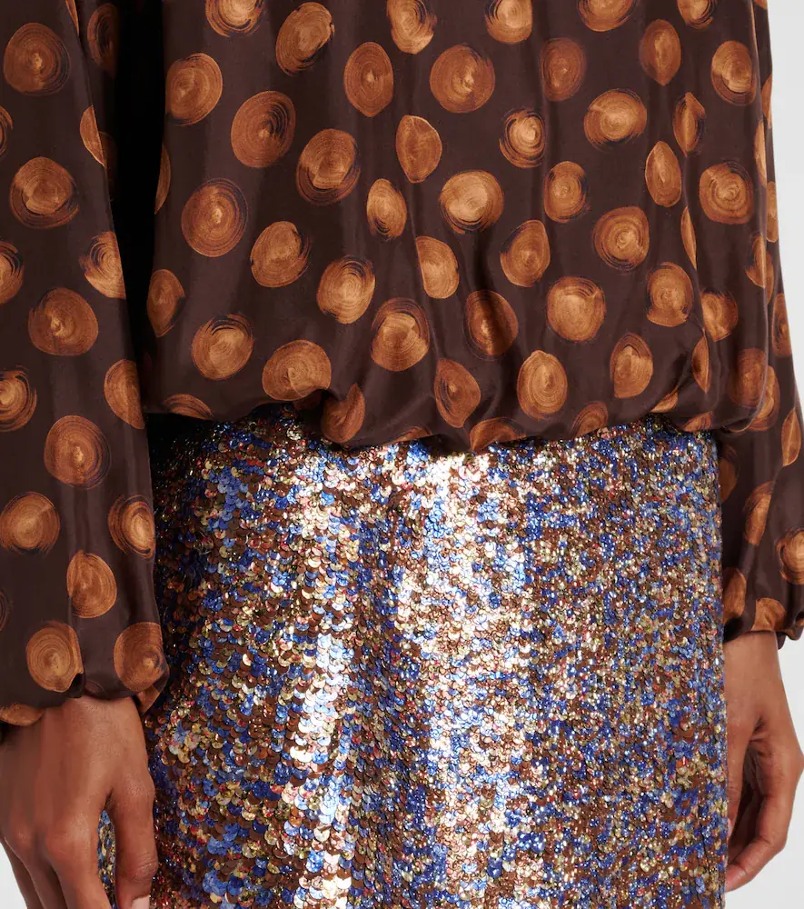 Dries Van Noten Printed satin blouse | Thumbnail 3