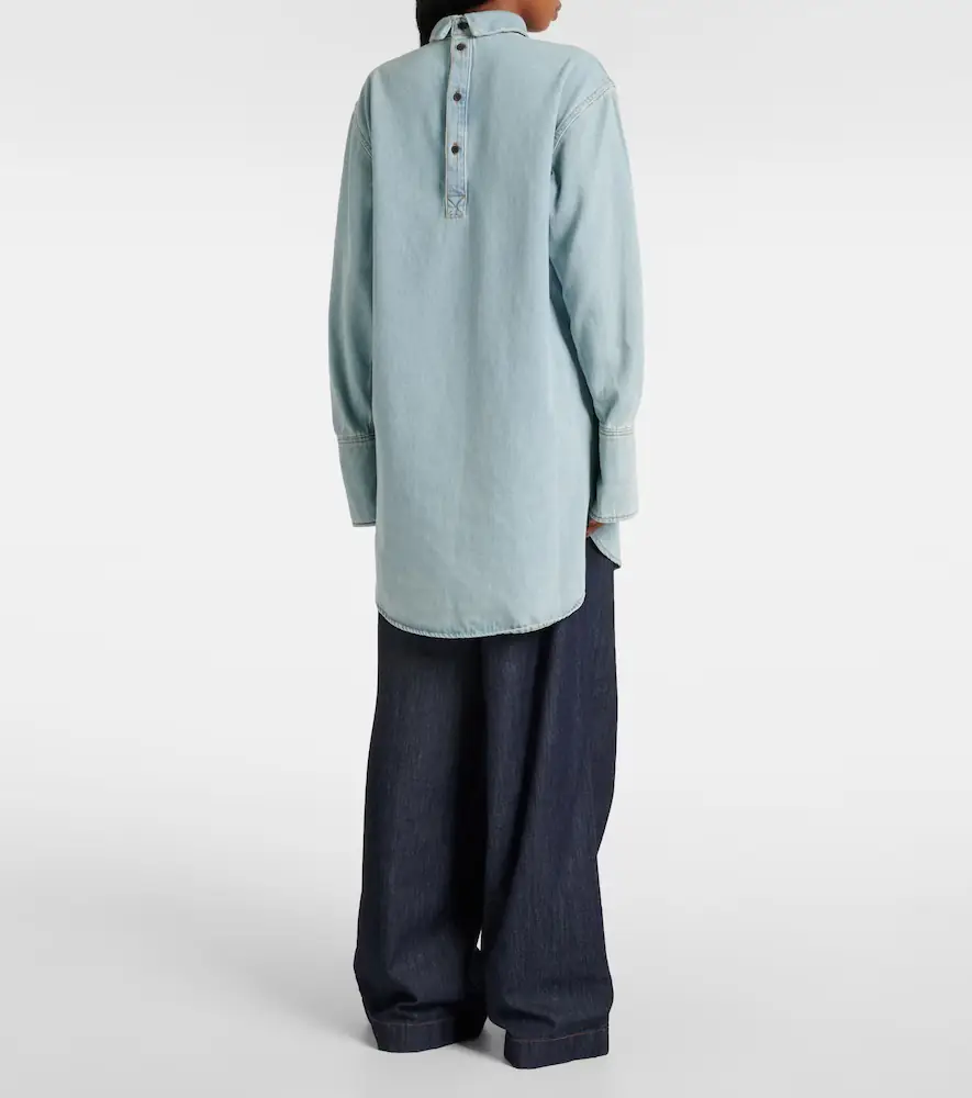 Dries Van Noten Denim turtleneck top | Thumbnail 3 Dries Van Noten Denim turtleneck top | Thumbnail 3
