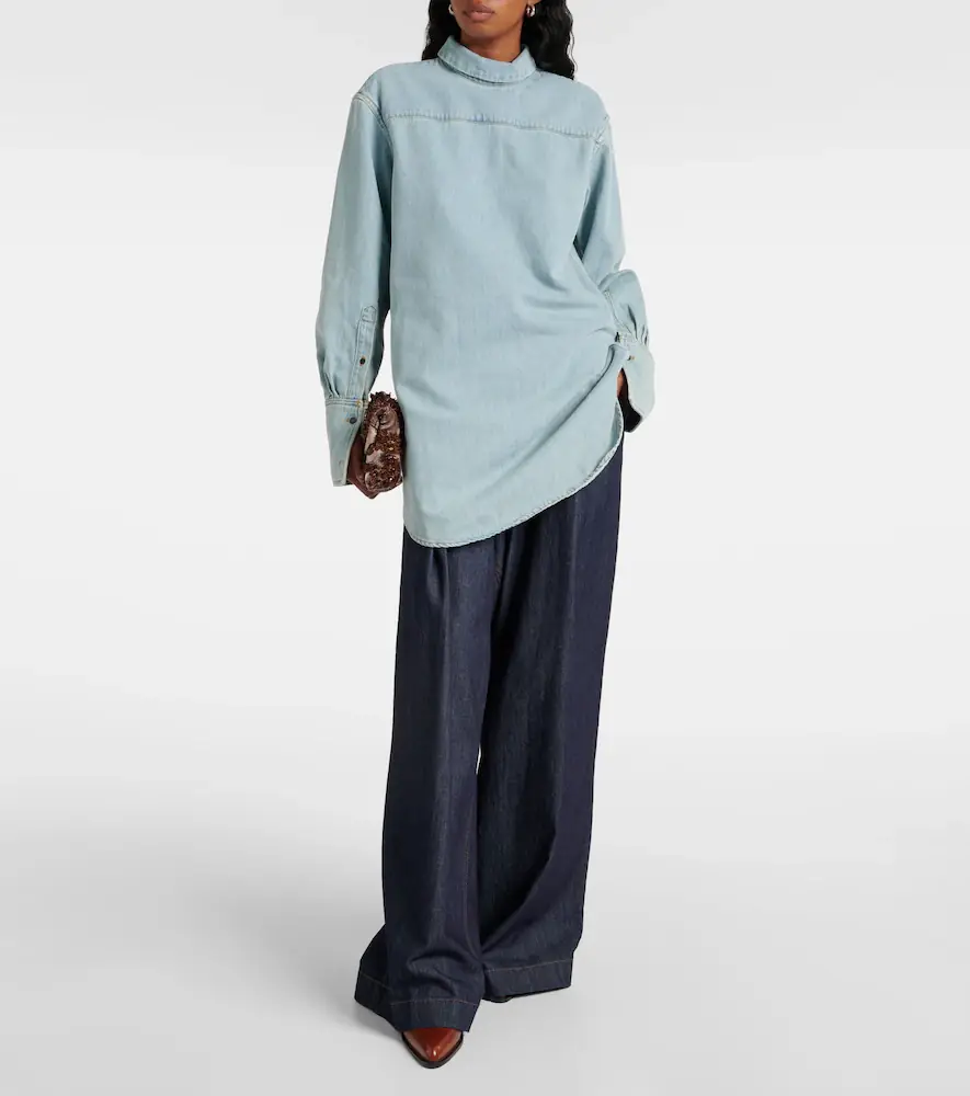 Dries Van Noten Denim turtleneck top | Thumbnail 5 Dries Van Noten Denim turtleneck top | Thumbnail 5