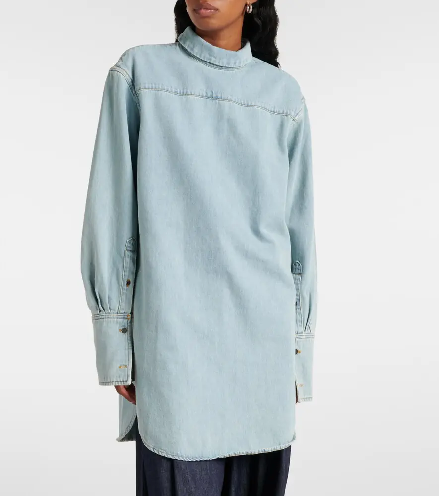 Dries Van Noten Denim turtleneck top | Thumbnail 7 Dries Van Noten Denim turtleneck top | Thumbnail 7