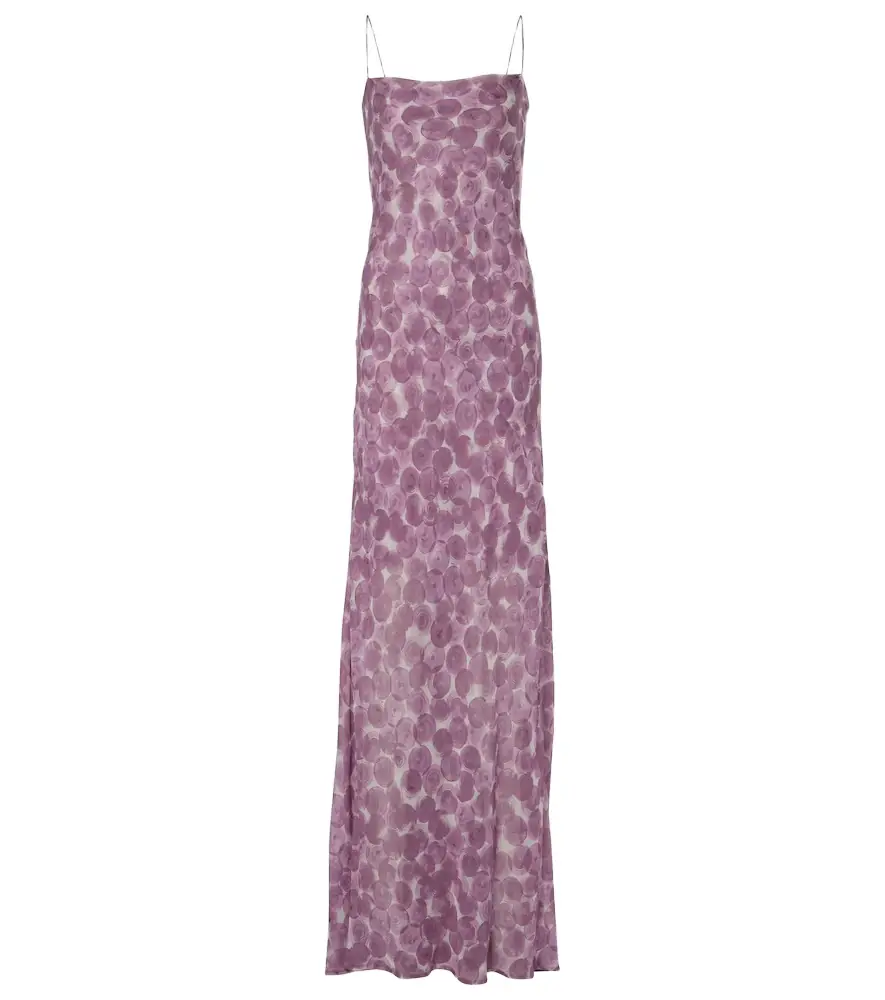 Dries Van Noten Printed silk chiffon slip dress | Image 1 Dries Van Noten Printed silk chiffon slip dress | Image 1