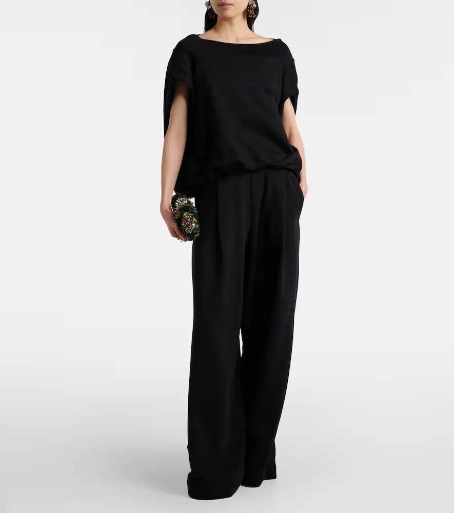 Dries Van Noten Cotton wide-leg pants | Thumbnail 5 Dries Van Noten Cotton wide-leg pants | Thumbnail 5