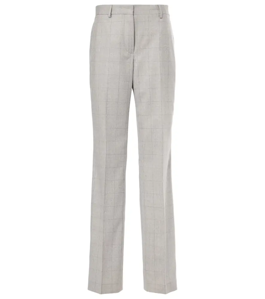 Dries Van Noten Checked wool straight pants | Image 1 Dries Van Noten Checked wool straight pants | Image 1